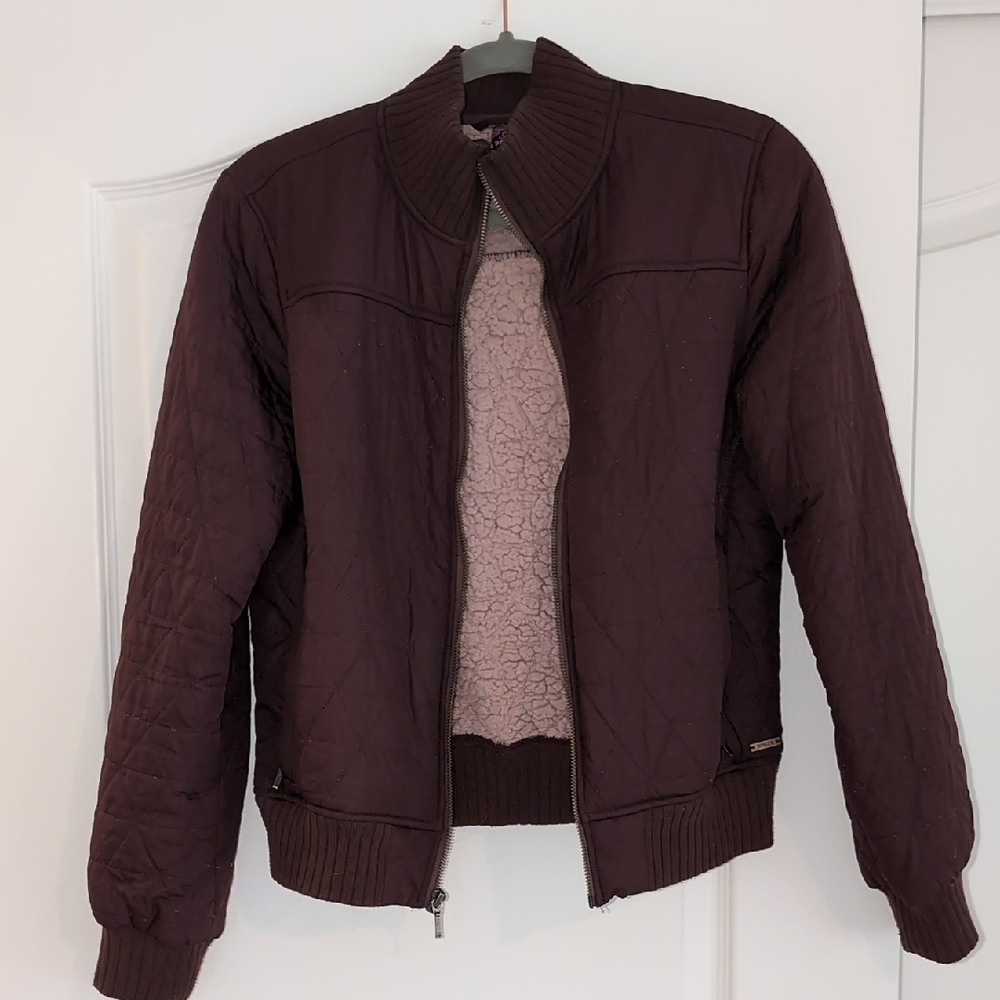 Prana Dark Brown Bomber Jacket